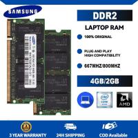 ราคา แล็ปท็อปหน่วยความจำแรม SODIMM DDR2ซัมซุงไม่มี ECC หน่วยความจำ4GB 2GB 667Mhz PC2 5300S 800MHz PC2 6400S 1 8V CL5สำหรับโน๊ตบุ๊ค (23710800713)