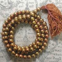 ราคา สร้อยประคำ เหล็ก ทองปลาไหล เหล็กไหลสีทอง 108 เม็ด เม็ดประคำ 10 มิล ภู่สายสิญจน์ มงคล สมเด็จโต วัดระฆัง แร่เหล็กไหลดูดทรัพย์ ดูดเหล็กติด ใช้ทำสมาธิ วิปัสสนา กรรมฐาน สวดมนต์ เจริญ ภาวนา (20132526240)