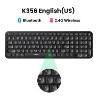 ราคา UGREEN Keyboard Wireless Bluetooth 2 4GHz Keycaps for Laptop MacBook iPad PC Tablet Bluetooth Keyboard Model 35309 (21379997220)