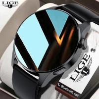 ราคา LIGE New Bluetooth Call Smart Watch Men Full Touch Screen Sports Fitness Watch IP67 Waterproof For Android ios Box (23660260357)