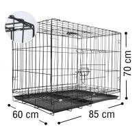 ราคา กรงสัตว์เลี้ยงมีล้อเลื่อน กรงพับได้ขนาดเล็ก กรงสัตว์เล็ก กรงสัตว์เลี้ยง Foldable Cage พร้อมที่ใส่ล้อเคลื่อนย้ายสะดวก พับเก็บได้ ไม่หลุดล่อนง่าย ถาดรอง (24479204602)