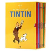 ราคา The Adventures of Tintin 23 เล่ม Box Set กล่องเหลือง เล่มใหญ่ หนังสือการ์ตูนภาษาอังกฤษ (24409168038)