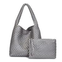 ราคา ฮ่องกงฝน CK ใหม่ผู้หญิงขนาดใหญ่หนังทอกระเป๋ารักแร้ไหล่กระเป๋า 2025 ใหม่กระเป๋าถือขี้เกียจสไตล์สี (24032009541)