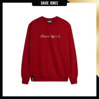 ราคา DAVIE JONES เสื้อสเวตเตอร์ Logo Oversized Fit Sweater SW0073 สีแดง (23914182842)