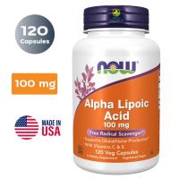 ราคา NOW Foods Alpha Lipoic Acid 100 mg 120 Capsules อัลฟาไลโปอิก 100 มก 120 แคปซูล (24284222243)