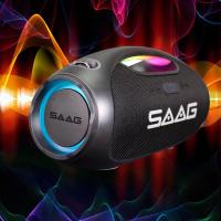 ราคา ES244A SPEAKER BLUETOOTH RGB ลำโพงบลูทูธ SAAG STORM กันน้ำ 5400mAH 60W BLACK (21358591984)