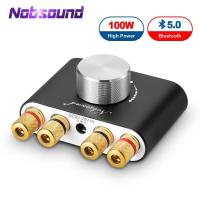 ราคา Nobsound แอมป์จิ๋วตัวเล็กสำหรับขับลำโพงBookshelf เสียงดี คุณภาพสูง อุปกรณ์ครบชุดพร้อมใช้งาน Nobsound Mini Bluetooth5 0 Amplifier Hifi Stereo Wireless PowerAmp ใช้ขับTAV 807Sได้ (10467888715)