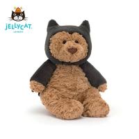 ราคา Jellycat Bartholomew หมีค้างคาวผ้ากำมะหยี่สีเทาสีดำตุ๊กตาสัตว์ยัดไส้นุ่มน่ากอด (24611084275)