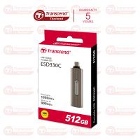 ราคา External SSD miniature 512GB ESD330C Type C connectors Transcend รับประกัน 5ปี มีใบกำกับภาษี (21381200716)