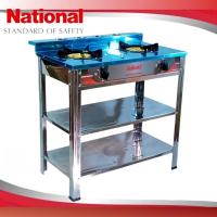 ราคา National เตาชั้นคู่ เตาแก๊ส2ชั้น หน้าสแตนเลส เตาแก๊ส 2 หัว สแตนเลสทั้งตัว หัวทองเหล็กหล่อ รุ่น N 80 (24075444419)