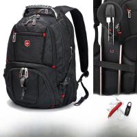 ราคา Swiss Army กระเป๋าเป้สะพายหลังผู้ชายกระเป๋าเดินทางความจุขนาดใหญ่ธุรกิจกระเป๋าหนังสือโรงเรียน อินเทรนด์ สตรีทสไตล์ กระเป๋าสะพายไนลอนกันน้ํา (22474900045)