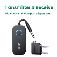 ราคา UGREEN Bluetooth 5 2 Transmitter Receiver 2 in 1 Wireless 3 5mm Aux Bluetooth Adapter Compatible with Car Home Stereo System Headphones Model 35222 (22601245492)