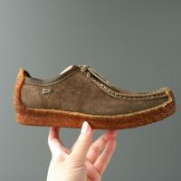 ราคา พร้อมส่งจากไทย รองเท้าหนัง Clarks Wallabee รองเท้าหนังพื้นแยม (23048203670)