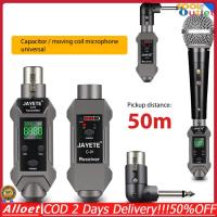ราคา ToolOutlet UHF Wireless Microphone XLR Transmitter Receiver Rechargeable Wireless Mic Adapter HD Display for Condenser Dynamic Mic (24357749764)