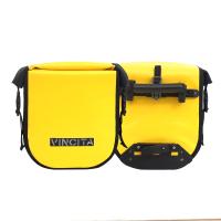 ราคา Vincita กระเป๋าแพนเนียร์เล็ก แบบฝาม้วน กันน้ำ100 ราคาต่อคู่ 2 ใบ B050WP V กระเป๋าติดตะแกรง วินสิตา Waterproof Small Pannier Pair (1698424149)