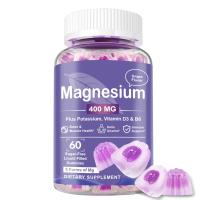 ราคา Omilay Magnesium Glycinate Gummy with Zinc วิตามินดี มีประสิทธิภาพ บรรเทา ความดัน Boost Mood กระดูก สุขภาพ วิตามิน แมกนีเซียม อาหารเสริม 60เม็ด Gummies Grape Flavor (24488493079)