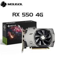 ราคา MOUGOL กราฟิกการ์ด AMD GPU Radeon RX 550 4G 128Bit 14nm เดสก์ท็อปคอมพิวเตอร์ส่วนประกอบ RX550 PCI E 3 0 Gaming การ์ด (20627790747)