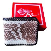 ราคา กระเป๋าสตางค์หนังงู สีน้ำตาล ลายเด่น (22801796932)