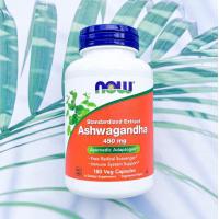 ราคา โสมอินเดีย Ashwagandha 450 mg 180 Veg Capsules Now Foods (3194640731)