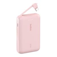 ราคา Belkin BPB021 แบตเตอรี่สำรอง 10000 มิลลิแอมป์ มาพร้อมสาย USB C ในตัว ชาร์จเร็ว 20 วัตต์ ชาร์จ iPhone 15 Pro จาก 0 50 ใน 26 นาที (24029682538)