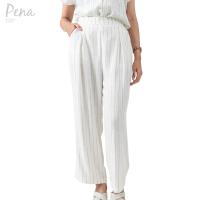 ราคา Pena house กางเกงขายาว ทรงกระบอกใหญ่ ลายริ้ว PWPL062401 (22191744660)