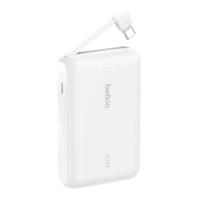 ราคา Belkin BPB021 แบตเตอรี่สำรอง 10000 มิลลิแอมป์ มาพร้อมสาย USB C ในตัว ชาร์จเร็ว 20 วัตต์ ชาร์จ iPhone 15 Pro จาก 0 50 ใน 26 นาที (24029682537)
