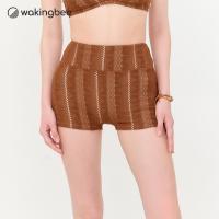 ราคา Wakingbee Cove Shortie Brown กางเกงว่ายน้ำ เลกกิ้งสั้น เอวสูง พรางหุ่น ไม่โป๊ ทำจากผ้าถักลูกไม้ ผ้าแห้งไว กันแบคทีเรีย (24155061965)