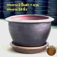 ราคา กระถางสีดำ กระถางปลูกต้นไม้ กระถางต้นไม้ กระถางราคาถูก กระถางราชบุรี กระถางมังกร กระถางดินเผา กระถางปลูก พร้อมจานรอง (24341854043)