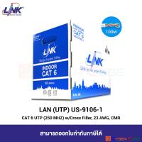 ราคา CLEARANCE LINK US 9106 1 CAT 6 UTP 250 MHZ w Cross Filler 23 AWG CMR White 100 M Pull Box สายแลน CAT 6 UTP สำหรับงานวางระบบ ภายในอาคาร สีขาว (2159186213)