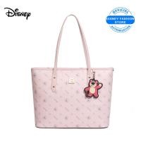 ราคา Disney LOTSO กระเป๋าผู้หญิงลายหมีสตอเบอร์รี่กระเป๋าโท้ทสำหรับของผู้หญิงความจุขนาดใหญ่กระเป๋าทรงถังพิมพ์ลายคลาสสิคกระเป๋าคุณภาพกระเป๋าถือโท้ทอเนกประสงค์ไหล่ (24306145730)