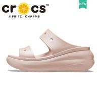 ราคา crocs แท้ shimmer crush รองเท้าแตะรัดส้นผู้หญิ รองเท้าไปทะเล 2086026TH (20498762482)