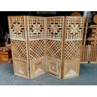 ราคา ฉากไม้สัก ม่านกั้นห้องไม้สัก ลายดอกไม้ระแนงแมงมุม กางสุดกว้าง2เมตรสูง 1 50เมตร (23830589913)