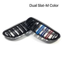 ราคา กันชนหน้าไตย่าง M ออกแบบ M6สีดำ Slat Grilles สำหรับ BMW 6 Series M6 E63 E64 630i 645ci 2004 2010 Dual Bar (22626358259)