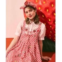 ราคา Lil Lapins White Strawberry Embroidered Smocked Short Sleeve Woman Shirt เสื้อเชิ้ตแขนสั้น 100 Cotton ปกคอเสื้อปักโลโก้ กลางอกสม็อกปักลายสตรอเบอรี่ (24540472011)