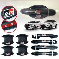 ราคา ครอบมือจับ ครอบกันรอยมือจับ เบ้ารองมือเปิดประตู รุ่น โตโยต้า ฟอร์จูนเนอร์ รีโว้ TOYOTA FORTUNER REVO ปี 2015 2022 สีคาร์บอน โลโก้ GR SPORT จำนวน 13 ชิ้น (13334384630)