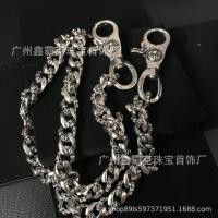 ราคา Chrome Heart 925 sterling silver lumbar zipper bag key chain accessories hip hop hang agio spring lobster head lock (17541594359)