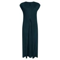 ราคา Miyake pleated dress เสื้อพลีทแขนกุด Dressed2023ฤดูร้อนเสื้อผ้าสตรีชุดเดรสคอวีฤดูร้อน (21113296906)