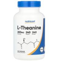 ราคา L Theanine 200 mg 240 Capsules Nutricost แอล ธีอะนีน ผ่อนคลาย สมาธิ (24570488845)