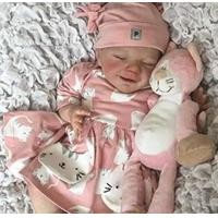 ราคา 19inch 48cm Reborn Baby Doll Soft Silicone Vinyl Reborn Toddler Finished Dolls Cute Lifelike Real Reborn Dolls Toys Gift (20799999571)
