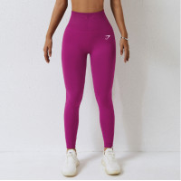 ราคา Clearance Gymshark Yoga Pants Seamless Knitted High Elasticity Slim Fit Hip Shark High Elasticity Fitness Pants MAR (24282066105)