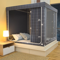 ราคา LINSY ป้องกันแมลง มุ้ง มุ้งกันยุง มุ้งเต็นท์ กับ ม่านเตียง มุ้งกันยุง มุ้งครอบผู้ใหญ่ 4 ฟุต 5 ฟุต 6 ฟุต 6 6 ฟุตแบบ ม่าน 3 faced (23114621733)