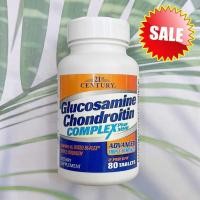 ราคา 50 Sale EXP 09 25 กลูโคซามิน Glucosamine Chondroitin Complex Plus MSM Advanced Triple Strength 80 or 120 Tablets 21st Century คอนดรอยติน (24517301353)