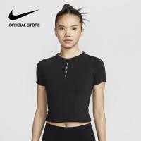ราคา Nike Womens Dri FIT One Fitted Tee Black ไนกี้ เสื้อครอป ผู้หญิง ดำ (24358212085)
