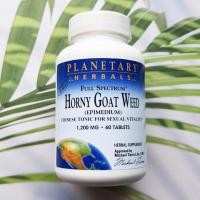ราคา อาหารเสริมจากธรรมชาติ หญ้าแพะหงี่ Full Spectrum Horny Goat Weed 1200 mg 60 Tablets Planetary Herbals (11197691573)