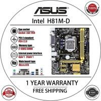ราคา ใช้ Asus H81M D เดสก์ท็อปมาเธอร์บอร์ดที่ใช้ H81เต้ารับแอลจีเอ I3 I5 I7 DDR3 16G Micro ATX UEFI BIOS เมนบอร์ดมือสองของแท้ (23267994058)