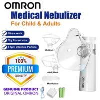 ราคา รับประกัน 2 ปี Omron เครื่องพ่นละอองยา ไร้สาย มือถือ ทั้งเด็กและ ผู้ใหญ่สามารถใช้งานได้ 2 year warranty Omron Nebulizer for Asthma Nebulizer Portable and Light Weight Free Atomization Mask and Nozzle 