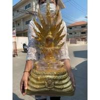 ราคา สมเด็จองค์ปฐมแก้วใส ทรงเครื่องจักรพรรดิ ประทับบนบัลลังก์พญานาคราช9เศียร หน้าตัก9นิ้ว สูง60ซม องค์ใหญ่มากๆ (11095941406)
