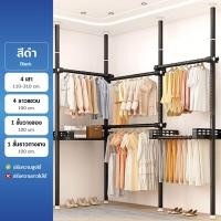 ราคา Dospace ราวแขวนผ้า DIY ที่แขวนผ้าแบบปรับได้ ราวตากผ้าติดผนังสองชั้น ประหยัดพื้นที่ ไม่ต้องเจาะรู แสตนเลส ราวตากผ้าคอนโด (24365714498)