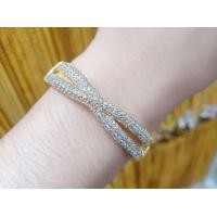 ราคา งานสั่งทำพิเศษเข้าเพิ่มแล้วมีที่ร้านนี้ที่เดียว กำไลเพชรสวิชเกรดพรีเมียม หน้ากว้าง3 มิล รอบมือ 14 16 5cm หุ้มทอง5ไมครอน เทียบงานร้านเพชร แถมฟรี กล่องกำมะหยี่สีแดง (22784205863)