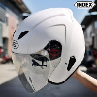 ราคา หมวกกันน็อค ครึ่งใบ ปิดหน้า INDEX MONZA SIZE L ความปลอดภัย แท้100 รับรอง มอก (11658616305)